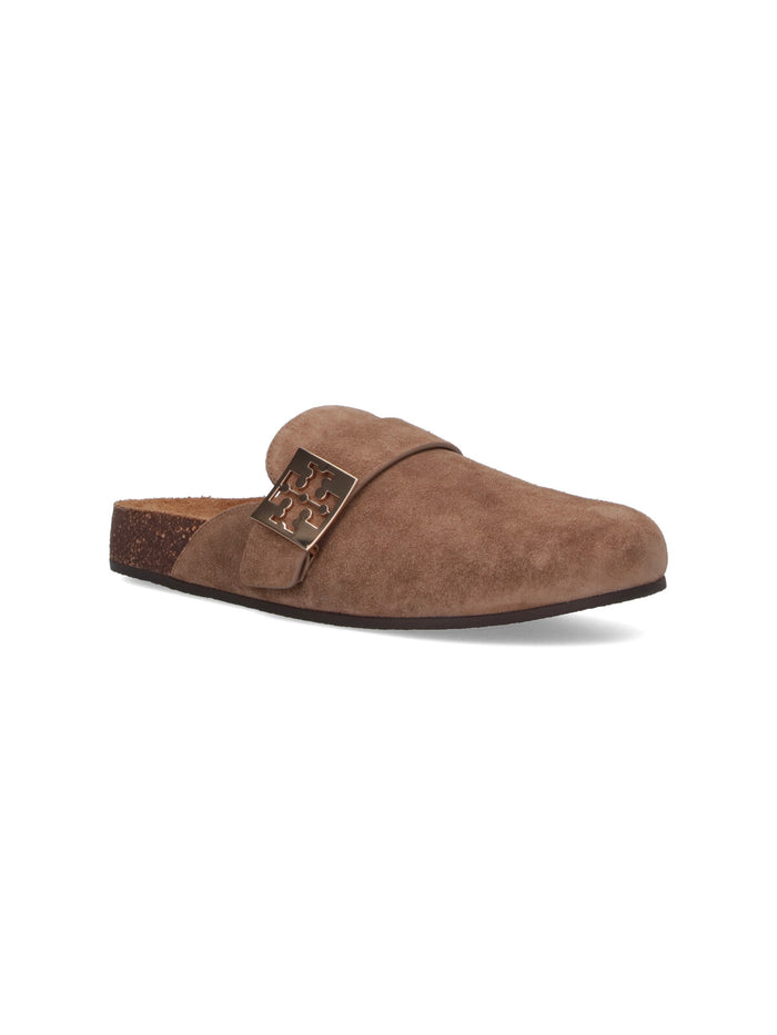 Tory Burch Sandals Brown Upper: Bovine Suede