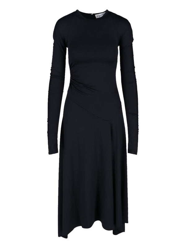 Victoria Beckham 90% Polyester dress in black