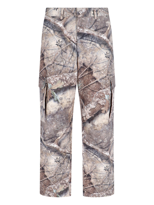 Represent Cotton cargo pants in gray
