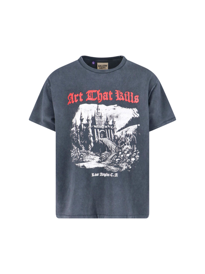 Gallery Dept T-Shirts And Polos Black Cotton