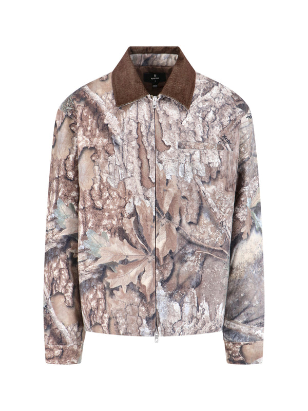Represent Cotton jacket in brown