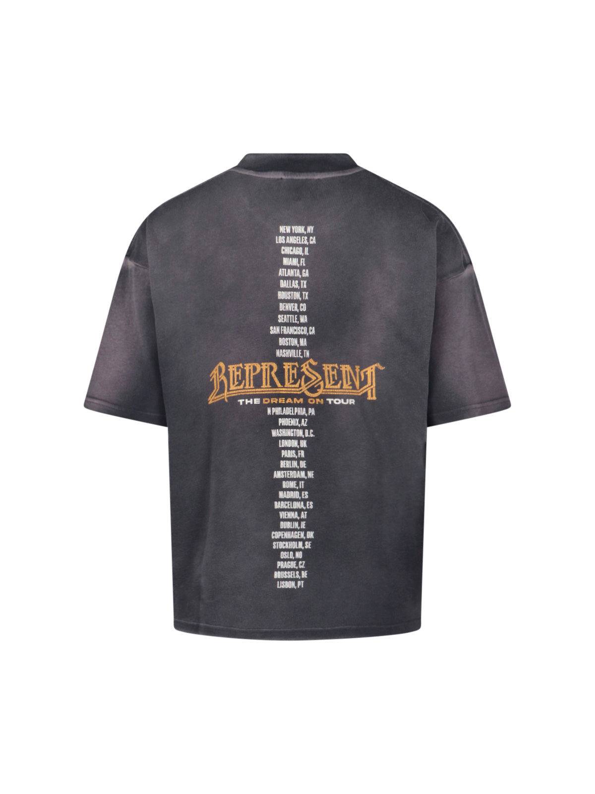 Represent T-shirts and Polos Grey Cotton
