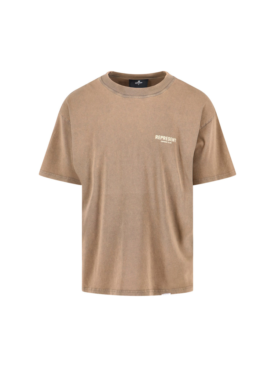 Represent 100% Cotton t-shirt in brown
