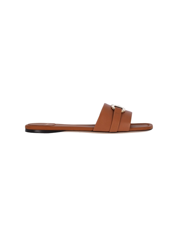 Ferragamo Sandals Brown Upper: Calf Leather