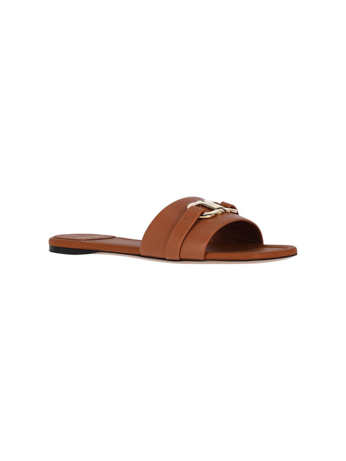 Ferragamo Sandals Brown Upper: Calf Leather