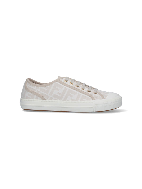 Fendi Ajzx 65% Polyamide sneaker in white