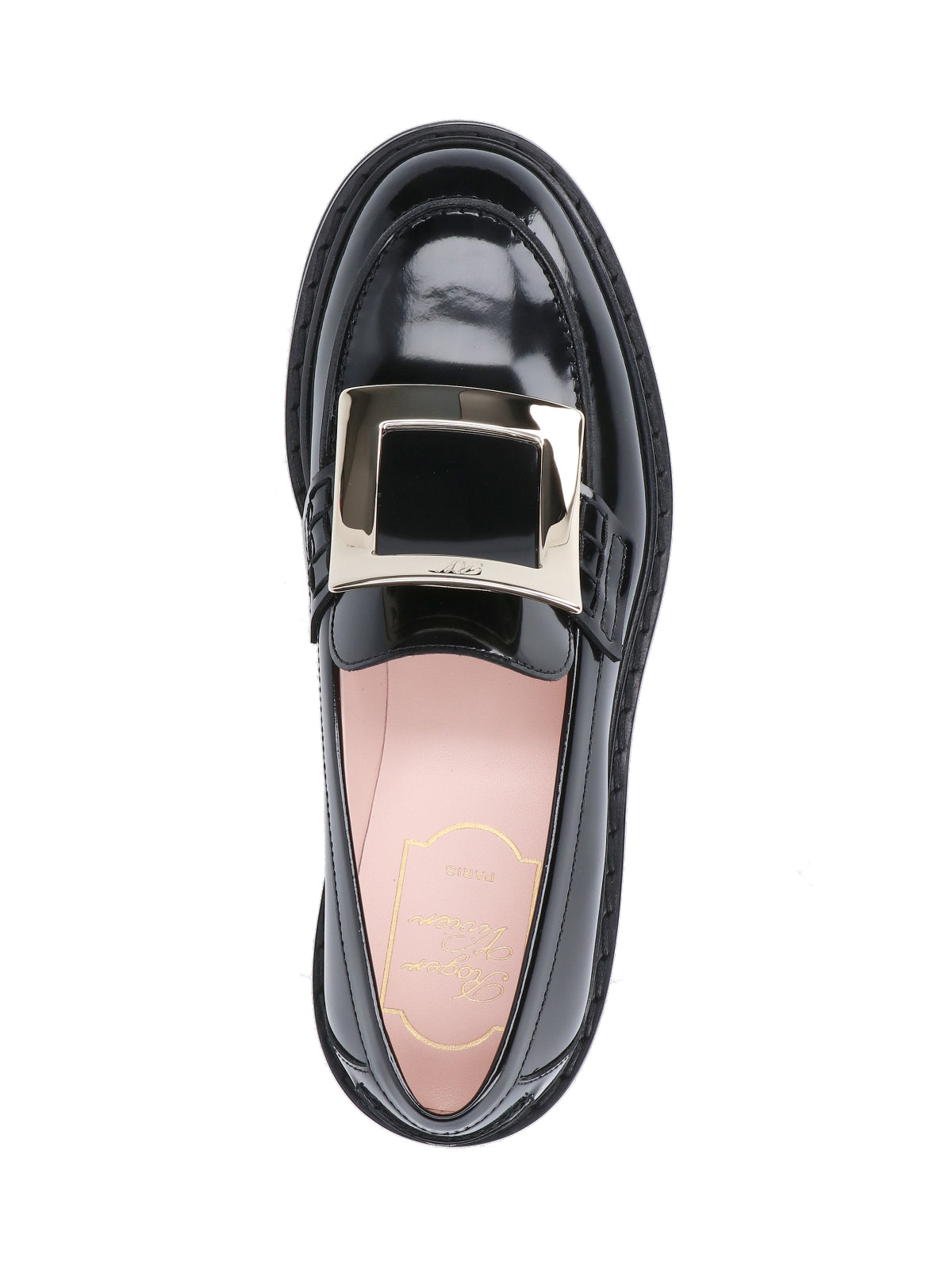 Roger Vivier Flat shoes Black Outer: Calf Leather