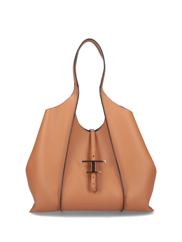 Tod's Outer: 100% Calf Leather shoulder bag in brown