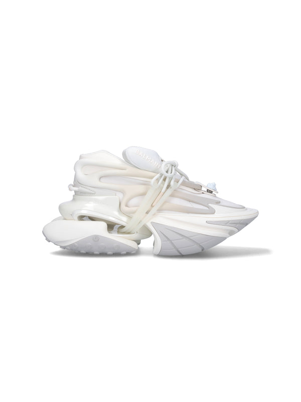 Balmain 82% Nylon sneaker in white