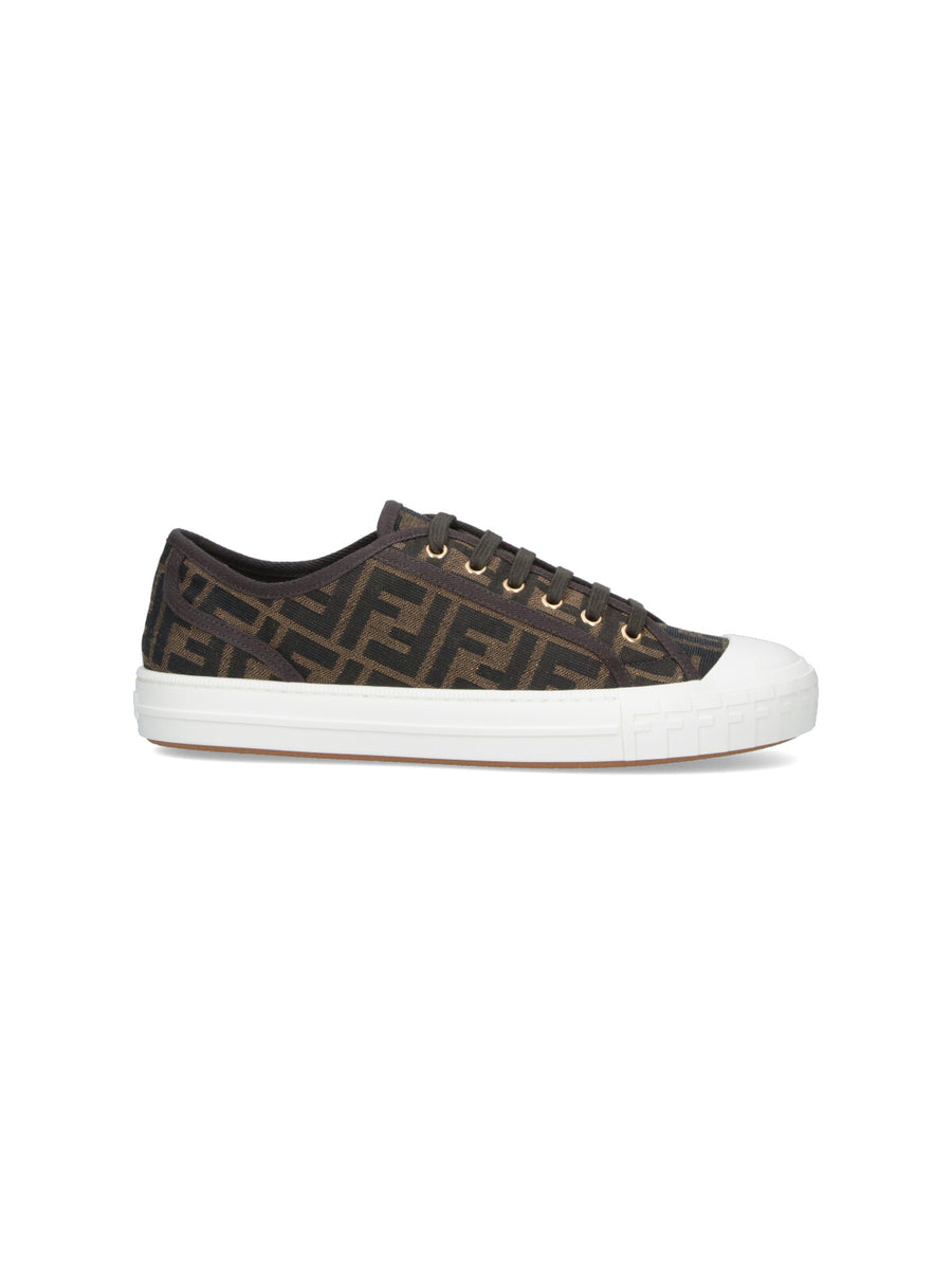 Fendi Ajzx 65% Polyamide sneaker in brown