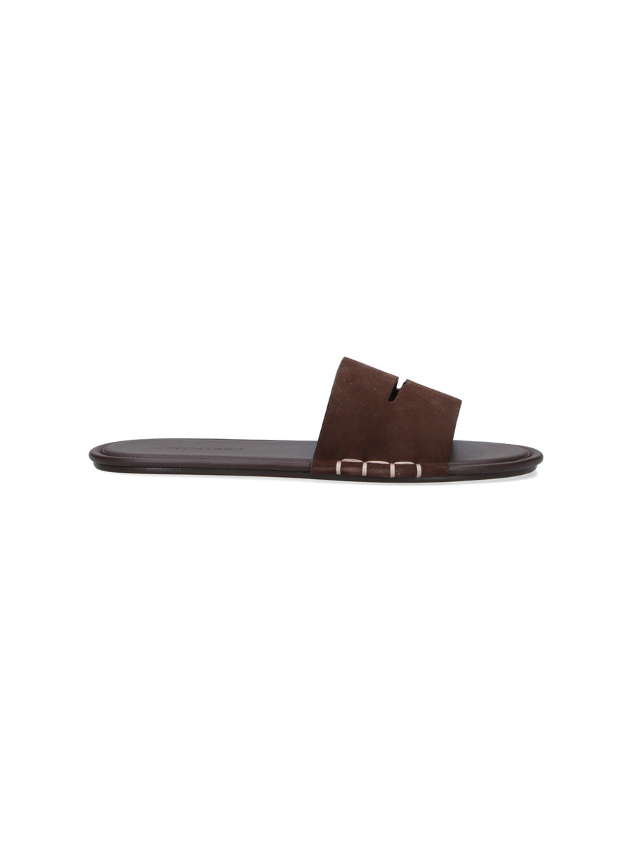 J.W.Anderson Outer: 100% Split Cow Suede Leather flat in brown