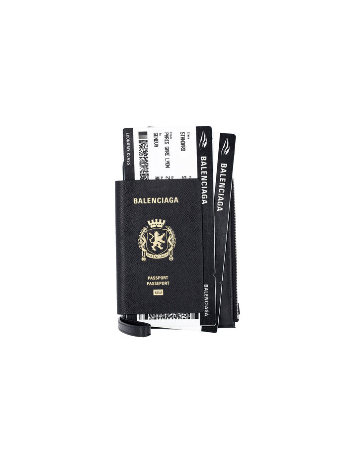 Balenciaga Wallets Black Calf Leather