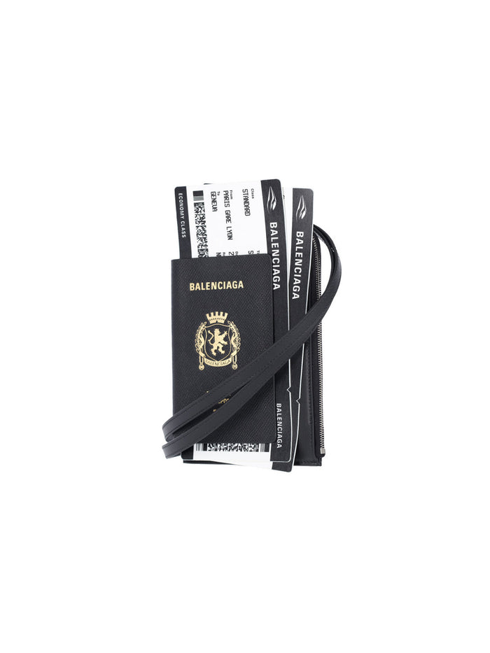 Balenciaga Wallets Black Calf Leather