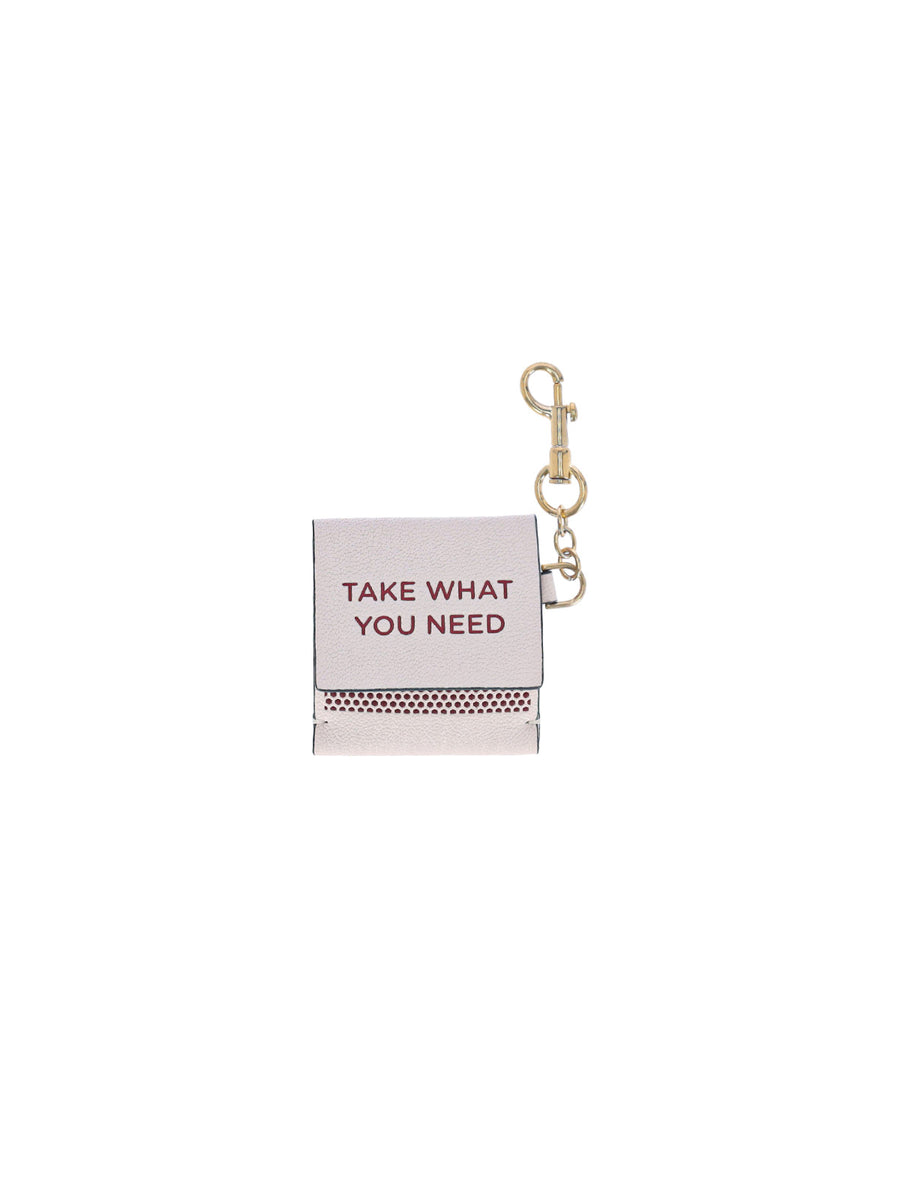 Anya Hindmarch 100% goat leather card case in white