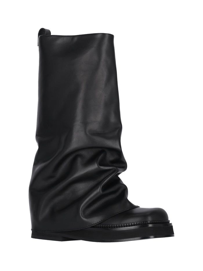The Attico Boots Black Calf Leather