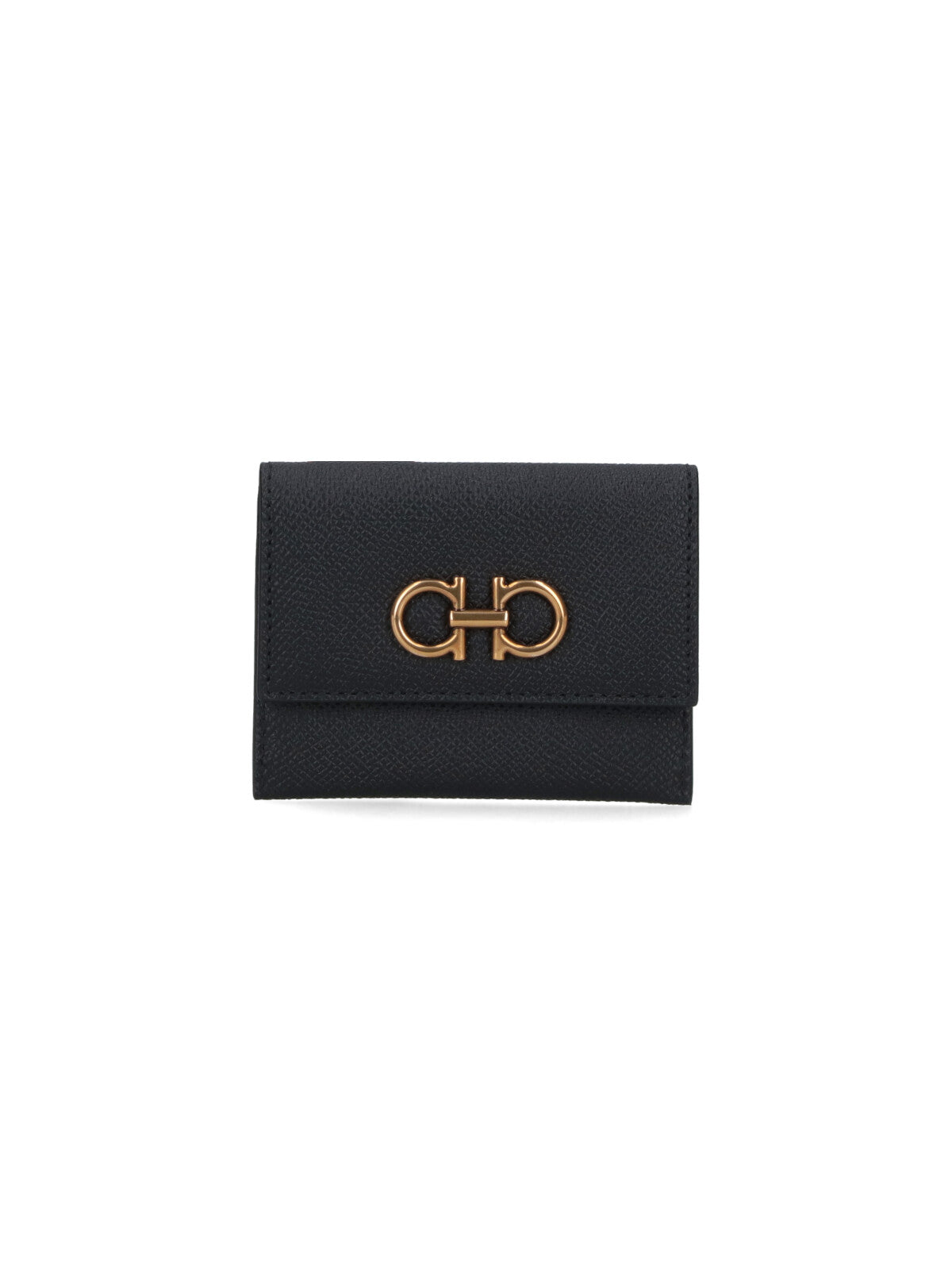 Ferragamo Wallets Black Calf Leather