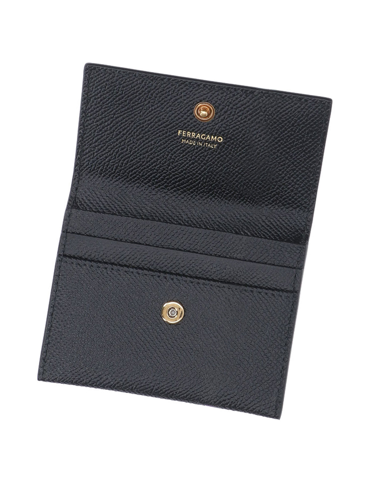 Ferragamo Wallets Black Calf Leather