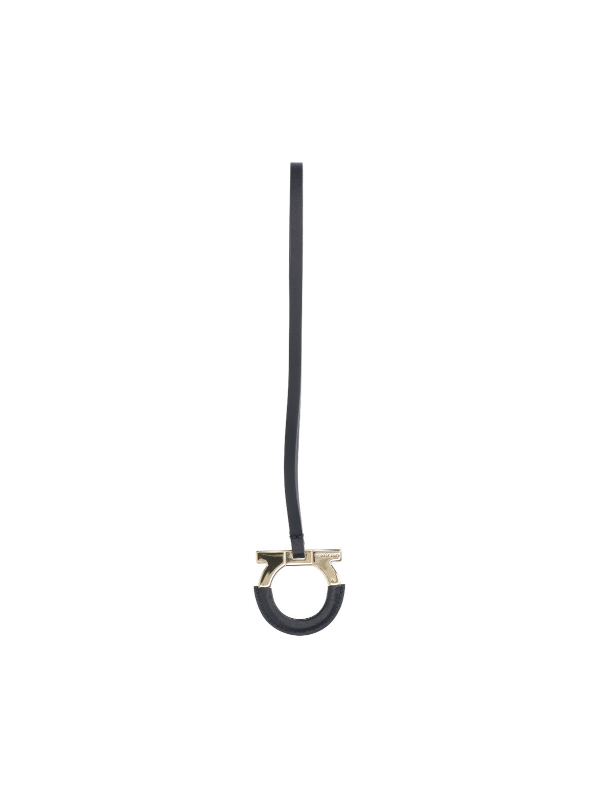 Ferragamo Keychains Black Calf Leather