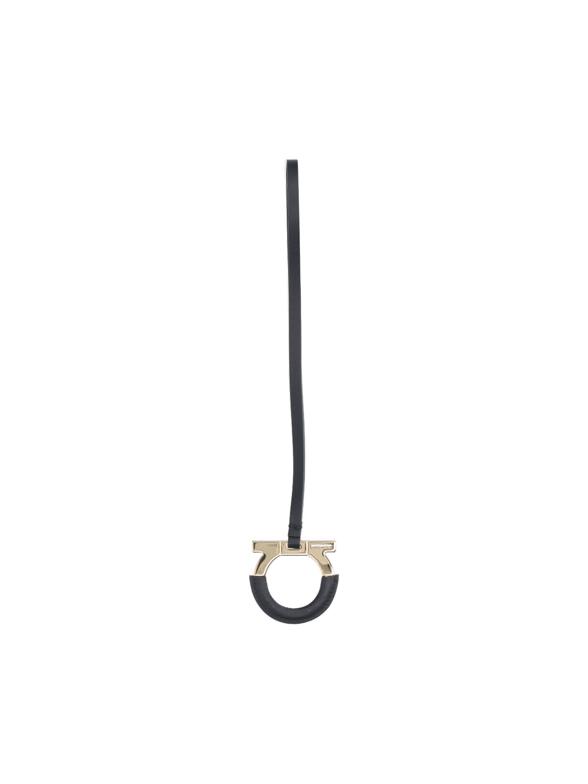 Ferragamo Keychains Black Calf Leather