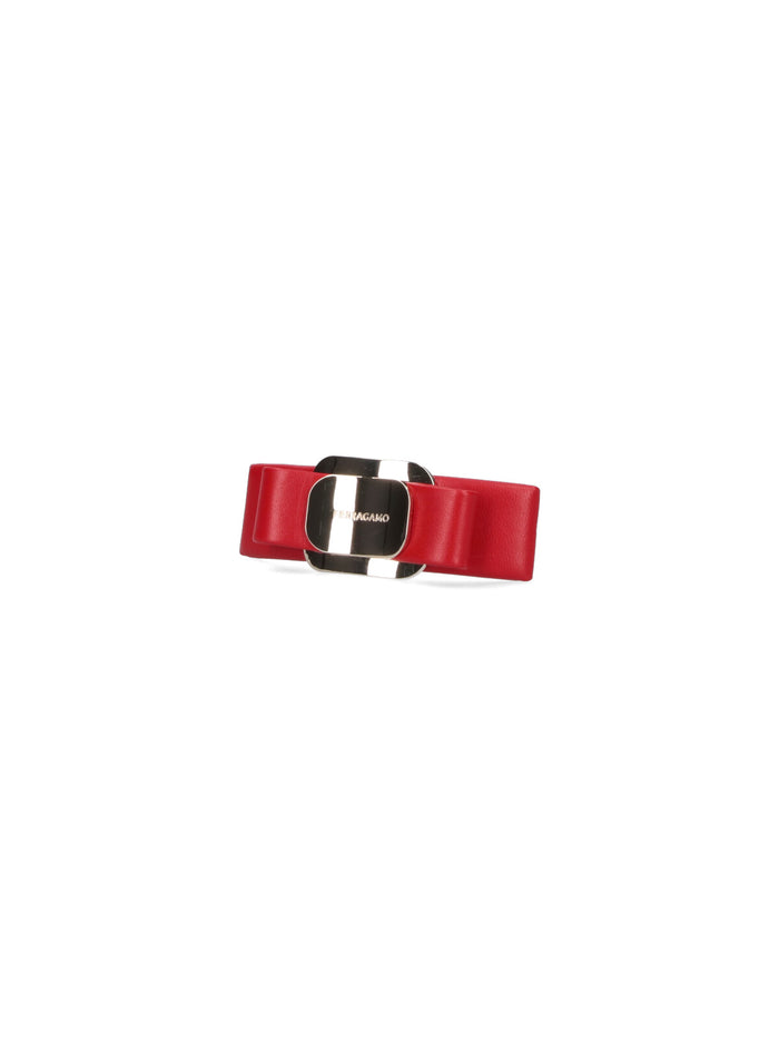 Ferragamo Accessories Red Calf Leather
