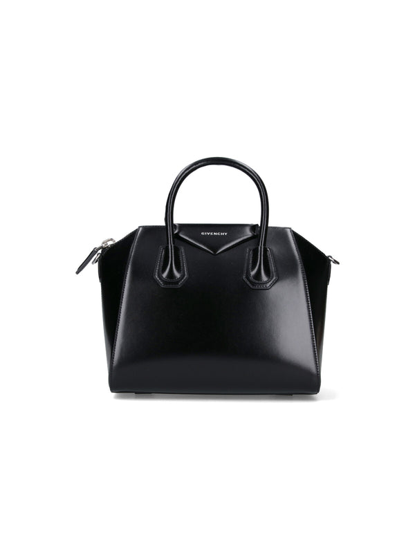Givenchy 100% calf leather top handle bag in black