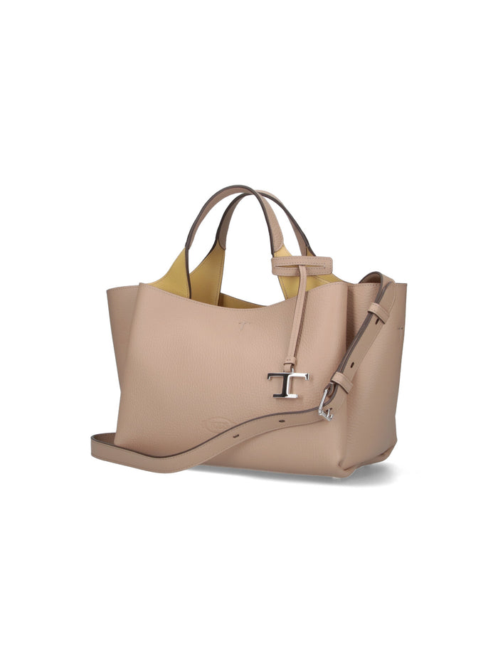 Tods Bags Beige Calf Leather