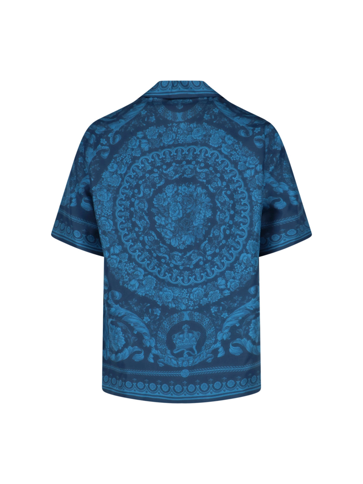 Versace Shirts Blue Silk
