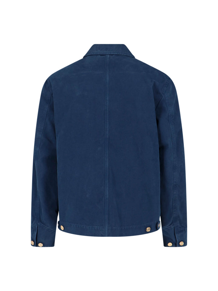 Versace Jackets Blue Cotton