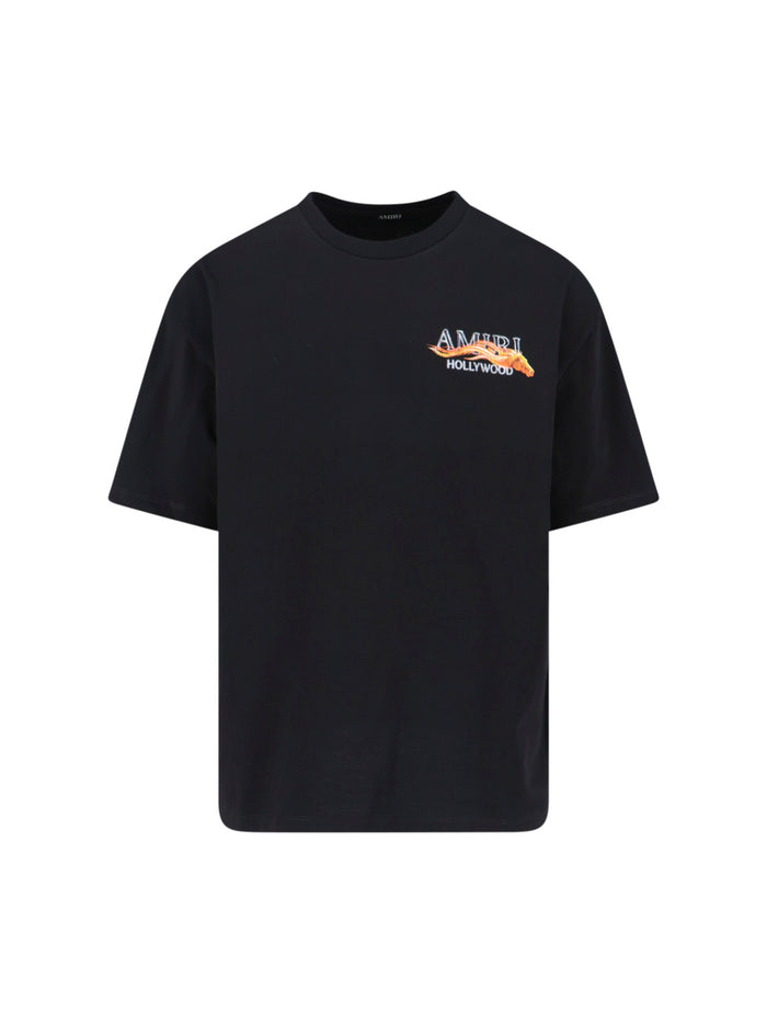 Amiri T-shirts and Polos Black Cotton
