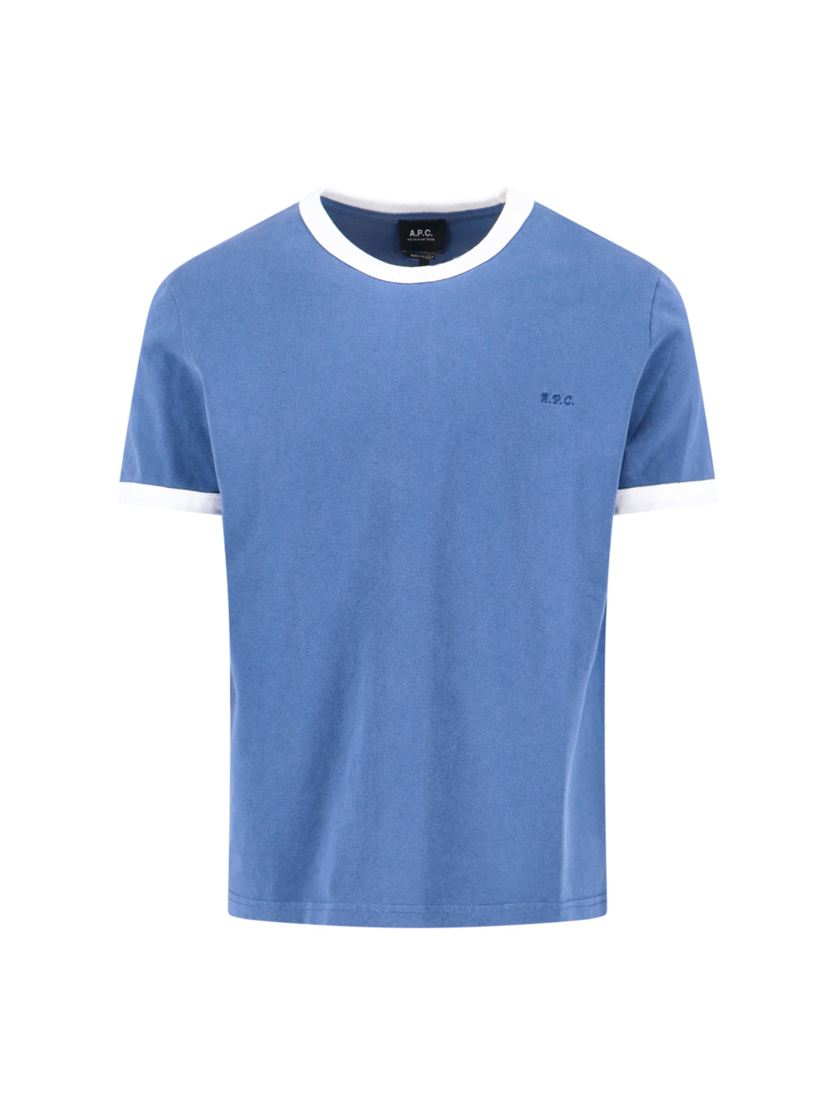 A.P.C. T-shirts and Polos Blue Organic Cotton