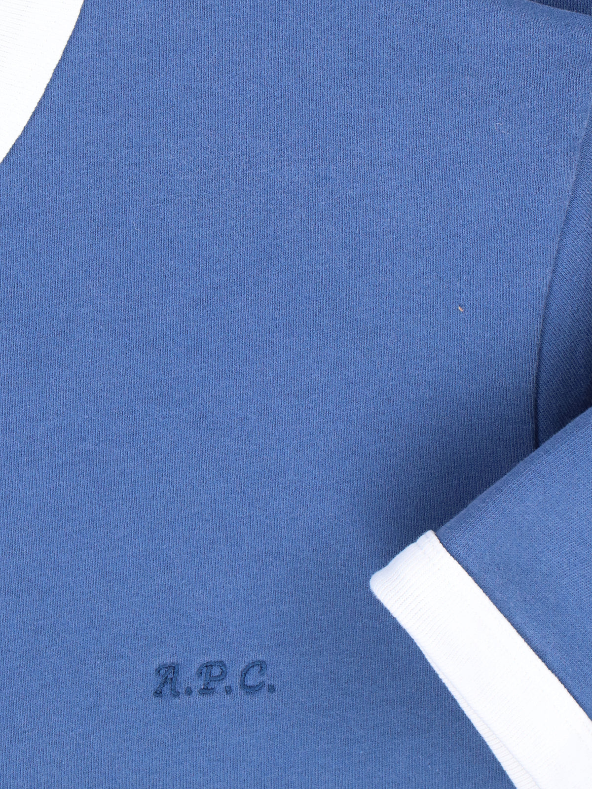 A.P.C. T-shirts and Polos Blue Organic Cotton