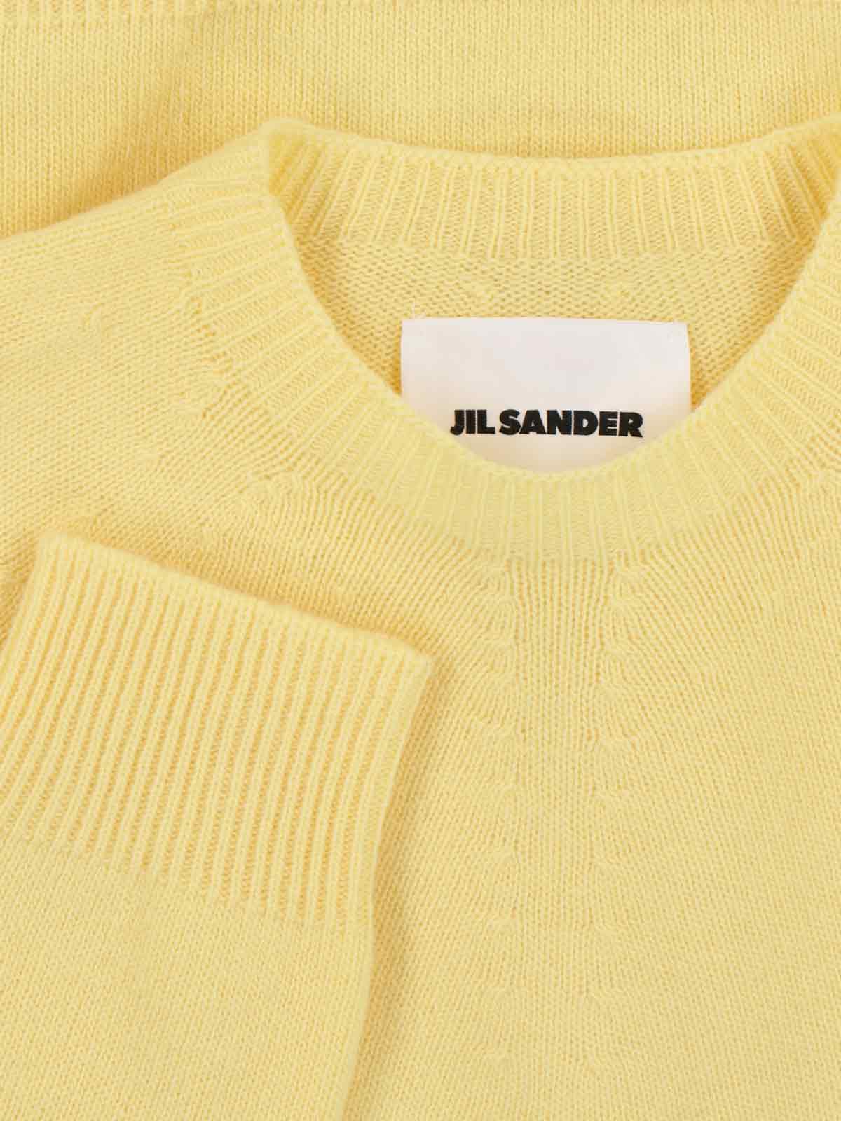 Jil Sander Sweaters Yellow Virgin Wool