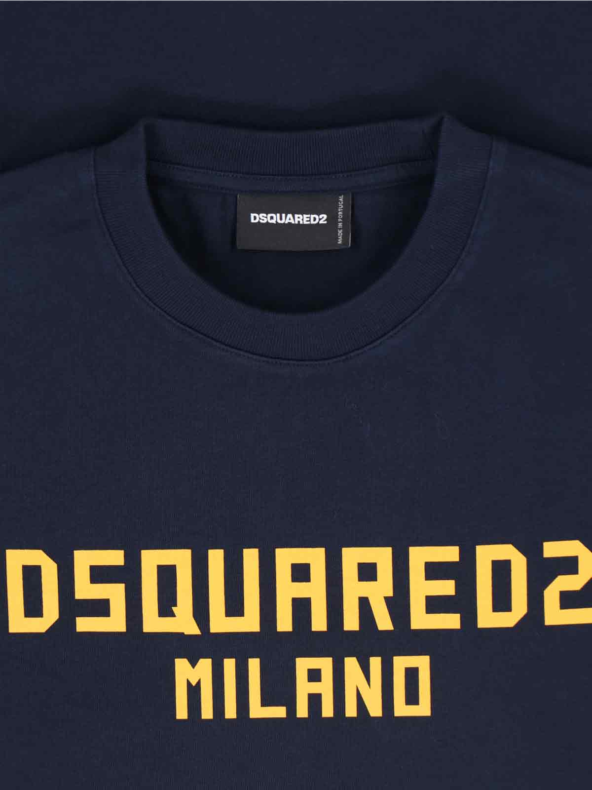 Dsquared2 T-shirts and Polos Blue Cotton