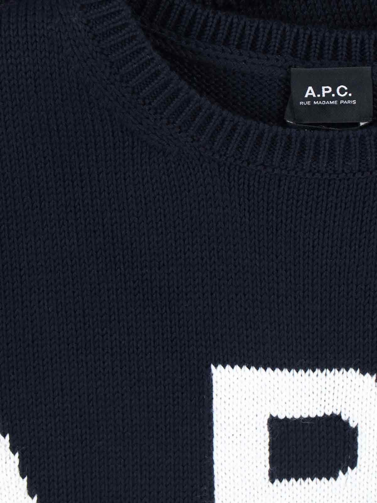 A.P.C. Sweaters Blue Polyacrylic