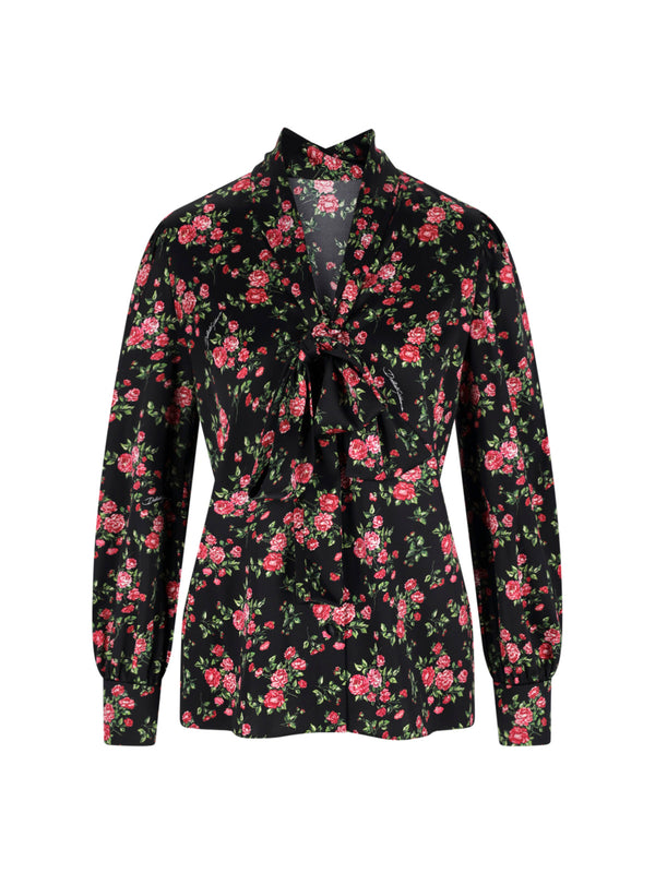 Dolce & Gabbana 93% silk blouse in black