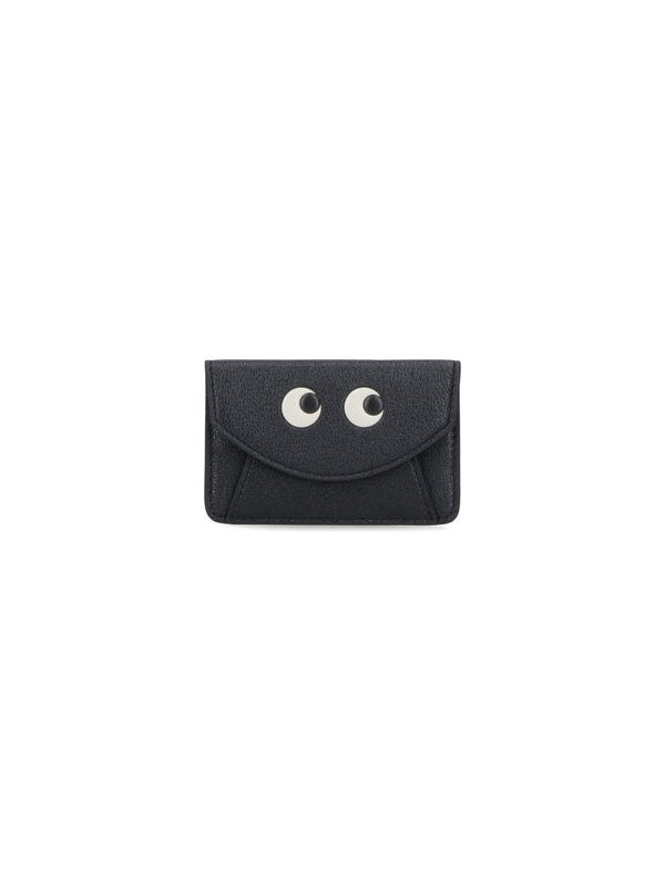 Anya Hindmarch Fabric 1: 100% Goat Leather wallet in black