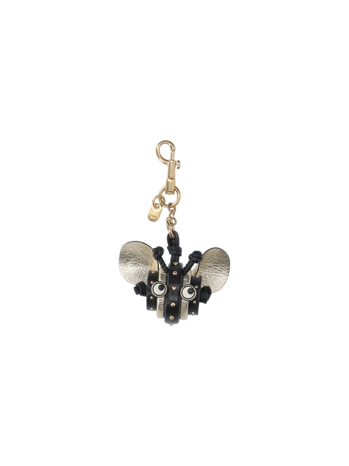 Anya Hindmarch Keychains Black Fabric 1: Bos Taurus