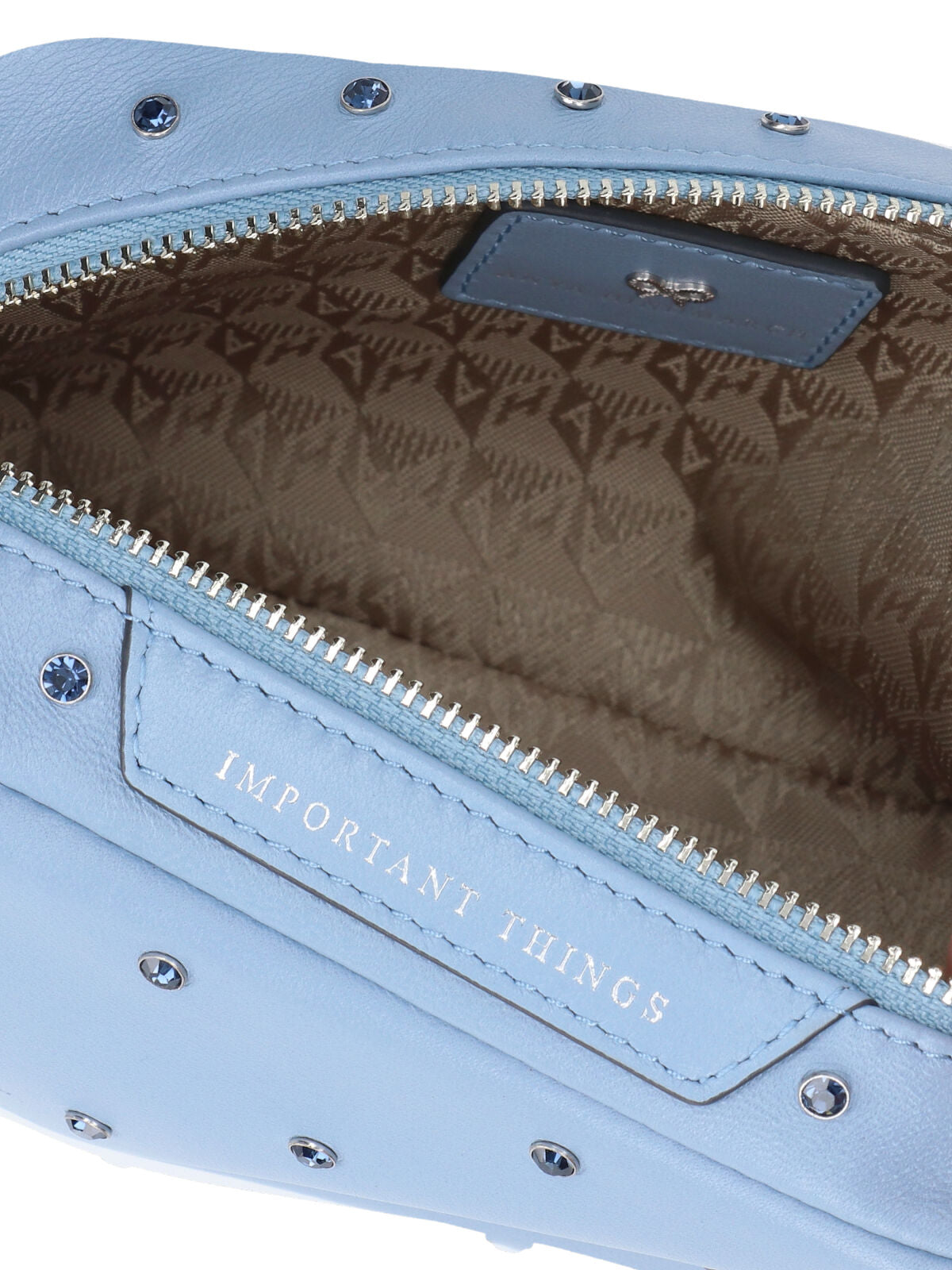 Anya Hindmarch Bags Blue Fabric 1: Sheep Leather