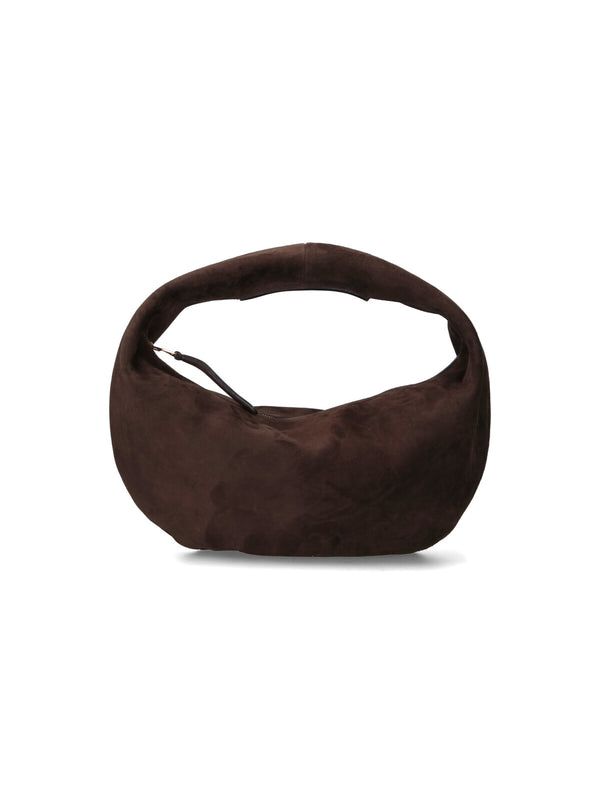 Khaite 100% leather hobo bag in brown