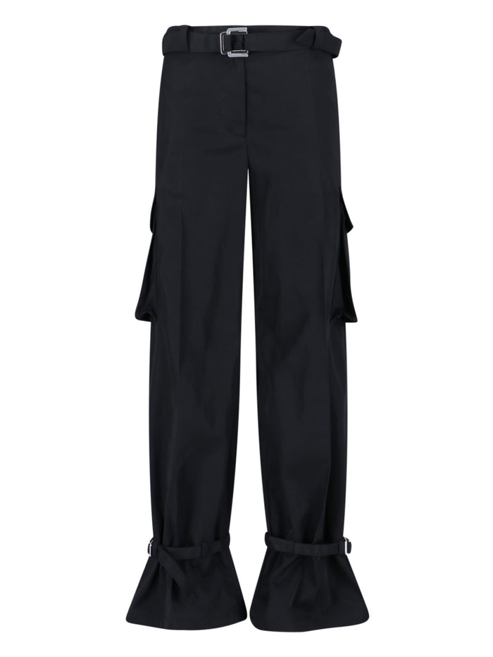 The Attico Trousers Black Polyester