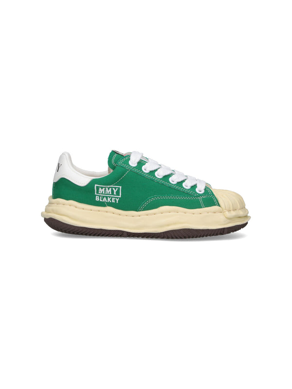 Maison Mihara Yasuhiro 100% Cotton sneaker in green