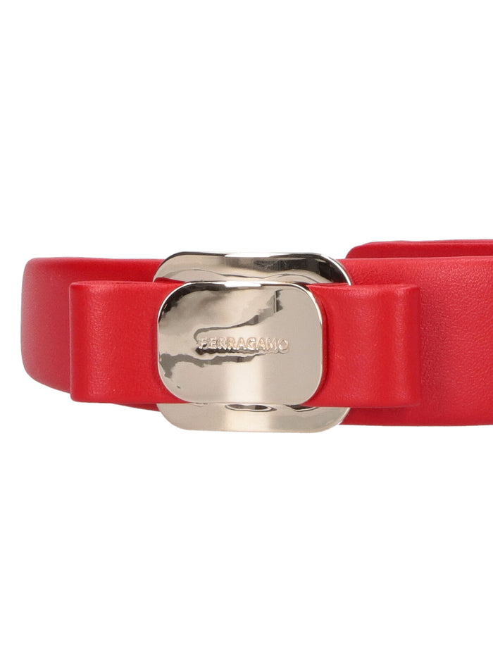 Ferragamo Accessories Red Calf Leather