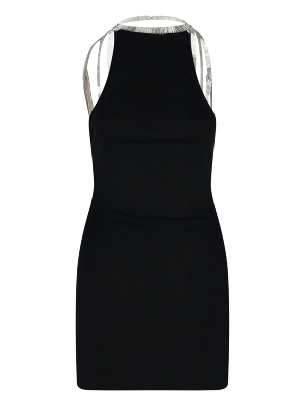 The Attico 65% Viscose dress in black