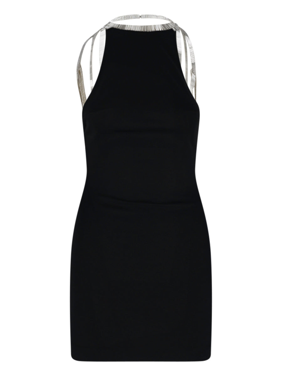 The Attico 65% Viscose dress in black
