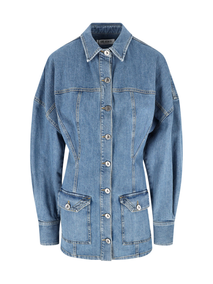 The Attico Dresses Blue Cotton