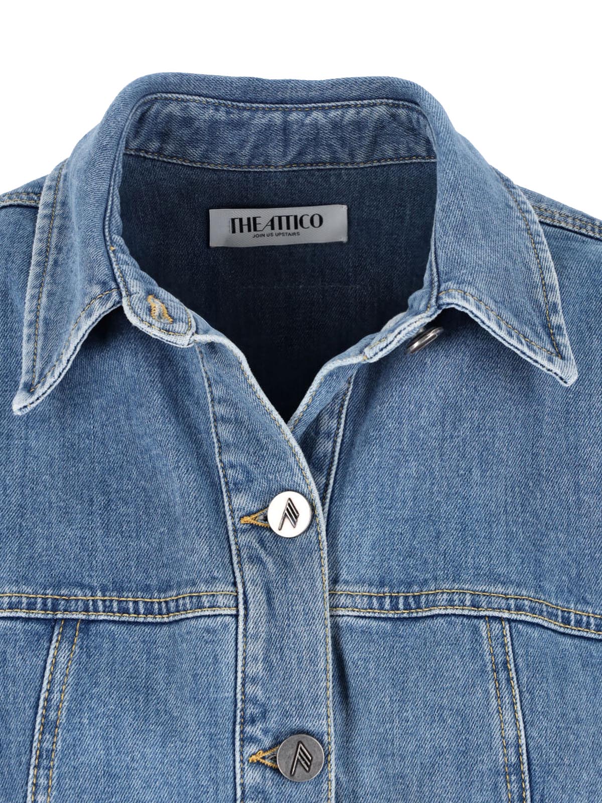 The Attico Dresses Blue Cotton