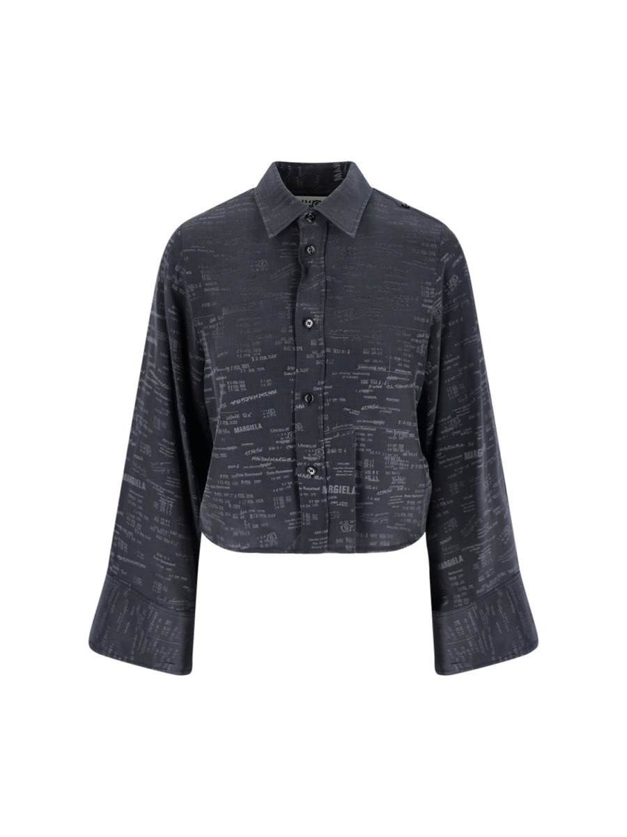 MM6 Maison Margiela 58% Acetate shirt in grey