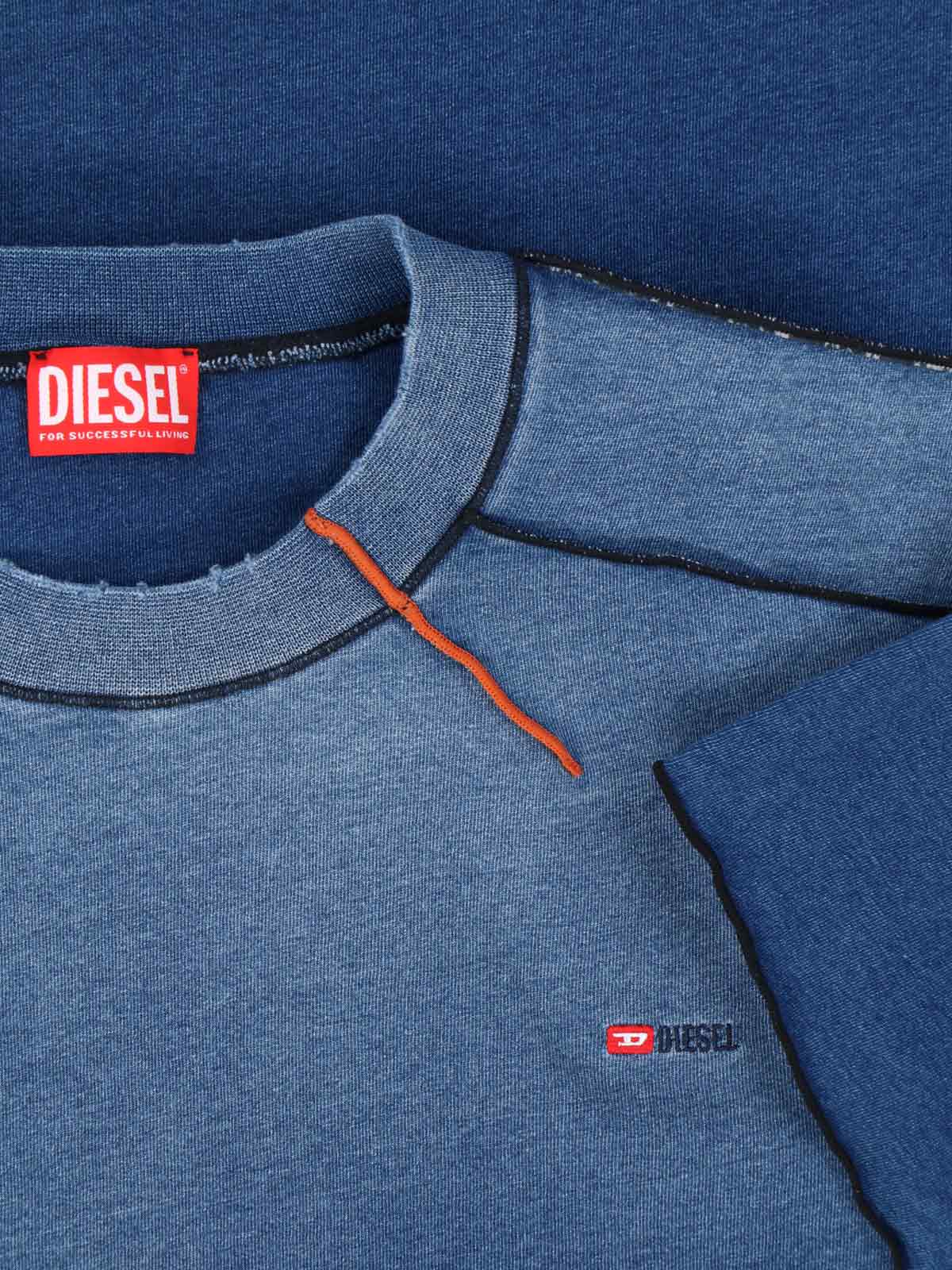Diesel T-shirts and Polos Blue Cotton