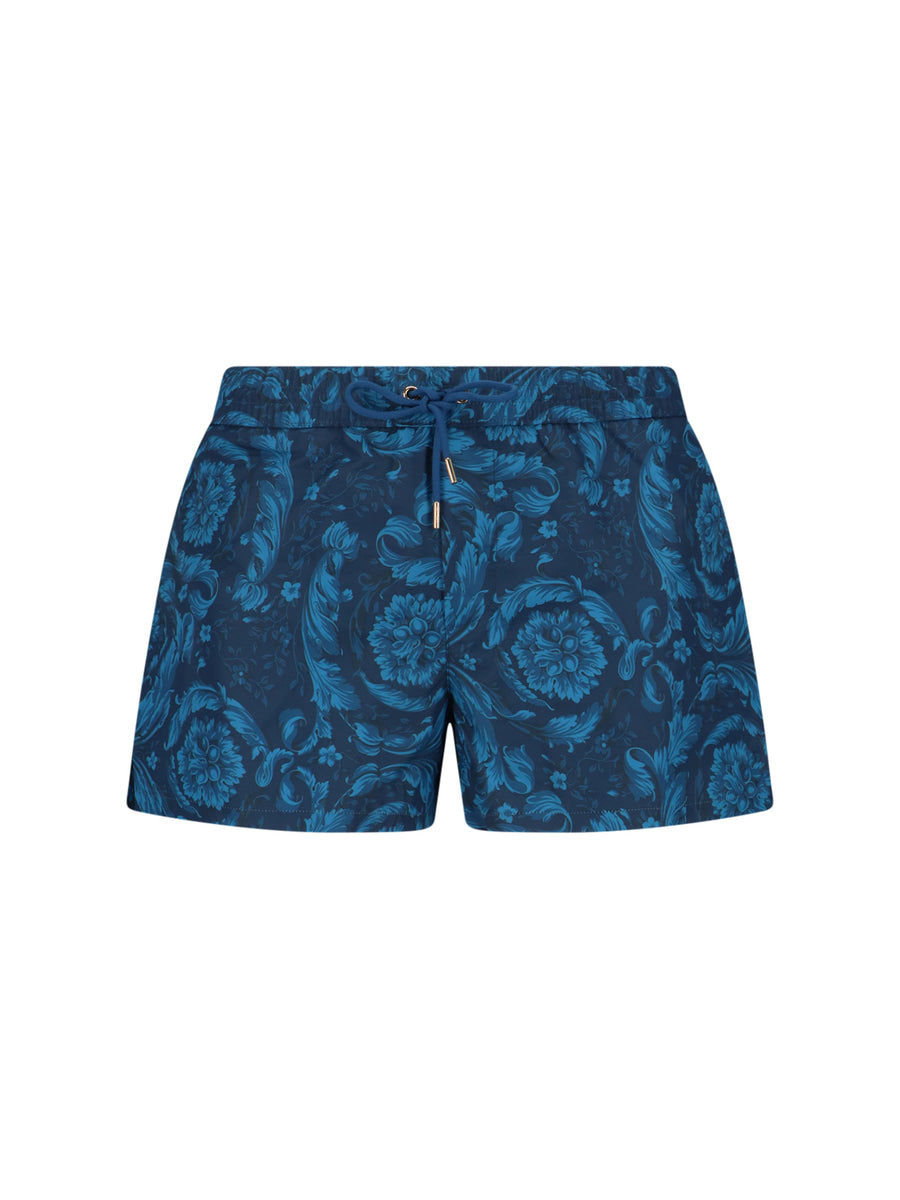 Versace Outer: 100% Polyester swim shorts in navy