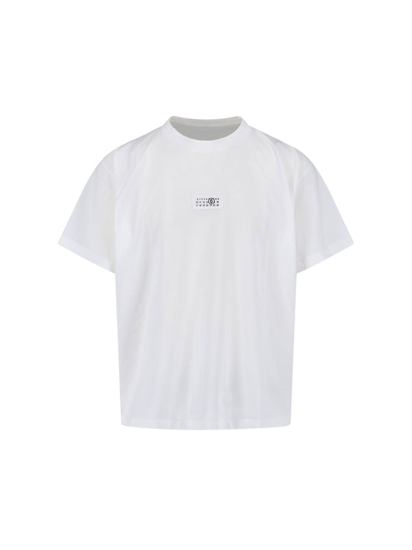 MM6 Maison Margiela 100% Cotton t-shirt in white